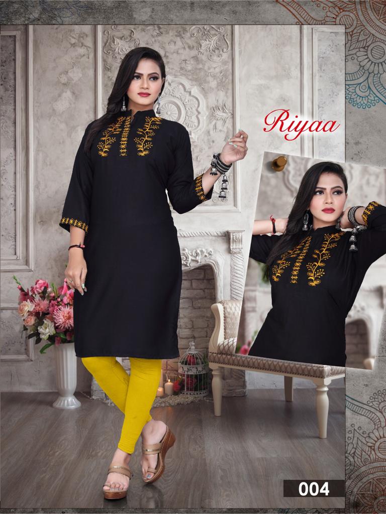 Riyaa Casual Daily Wear Rayon Printed Kurti Collection
